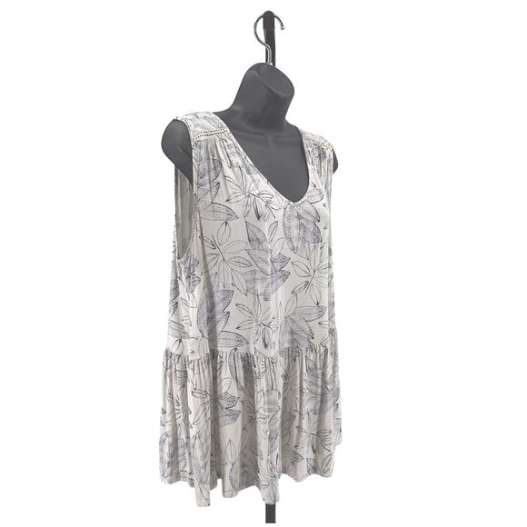 Style & Co & Merona Tank Top Bundle XL Yellow, White/Blue V-Neck Bohemian Summer - Picture 6 of 16